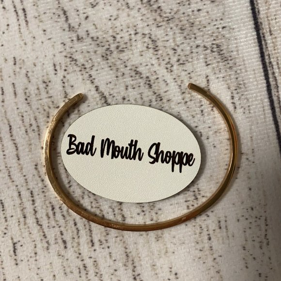 *Metal Marvels THIS IS WHAT LADYLIKE LOOKS LIKE Dainty Bangle in Rose Gold - Picture 2 of 3